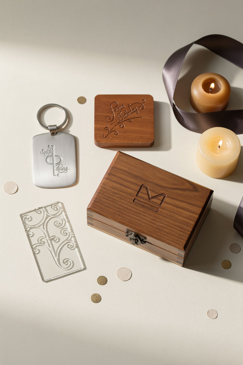 mahuta.project presentes personalizados para aniversário - chaveiros, placas e caixas gravadas a laser em madeira e acrílico